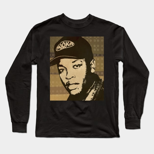 Dr. Dre // Retro Poster Hip hop Long Sleeve T-Shirt by kulinermodern